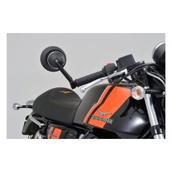 DAYTONA, BAR END D-MIRROR. NUMBER 8, LONG STEM