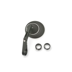 DAYTONA, BAR END D-MIRROR. NUMBER 8, LONG STEM