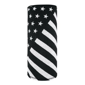 ZANHEADGEAR MOTLEY TUBE SPORTFLEX BLACK & WHITE MED FLEECE