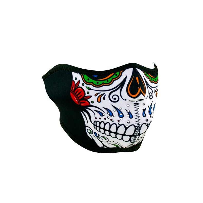 ZANHEADGEAR HALF MASK NEOPRENE MUERTE SKULL