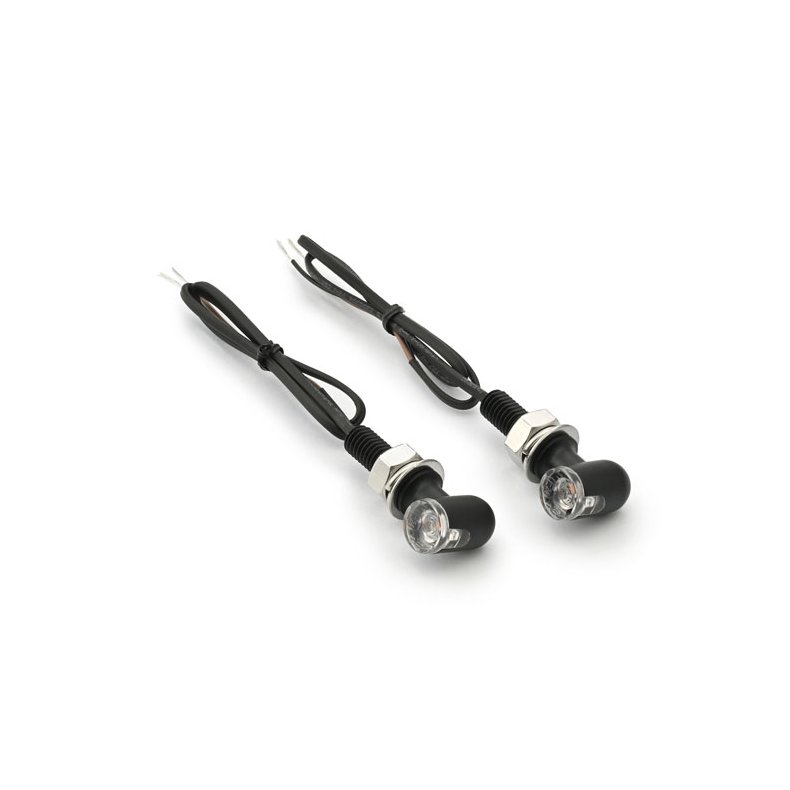 DAYTONA, MINI 3 D-LIGHT LED TURN SIGNAL SET Clear ECE approved lens. 