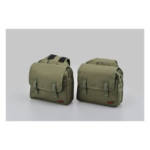 DAYTONA, HENLEYBEGINS THROW-OVER SADDLEBAG SET. 20L. KHAKI