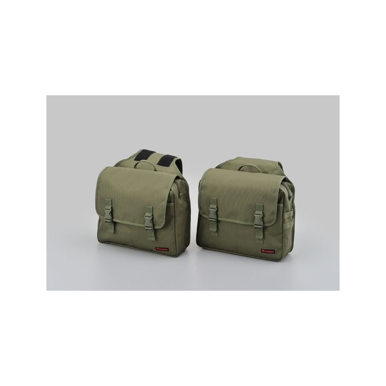 DAYTONA, HENLEYBEGINS THROW-OVER SADDLEBAG SET. 20L. KHAKI