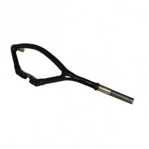 EARLY SPRINGER HANDLEBAR, OFFSET, BLACK HOLLYWOOD BARS