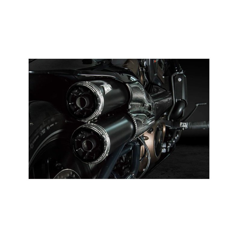 ZARD, SPORTSTER S TOP GUN EXHAUST SYSTEM. MATTE BLACK Euro 5 homologated. 