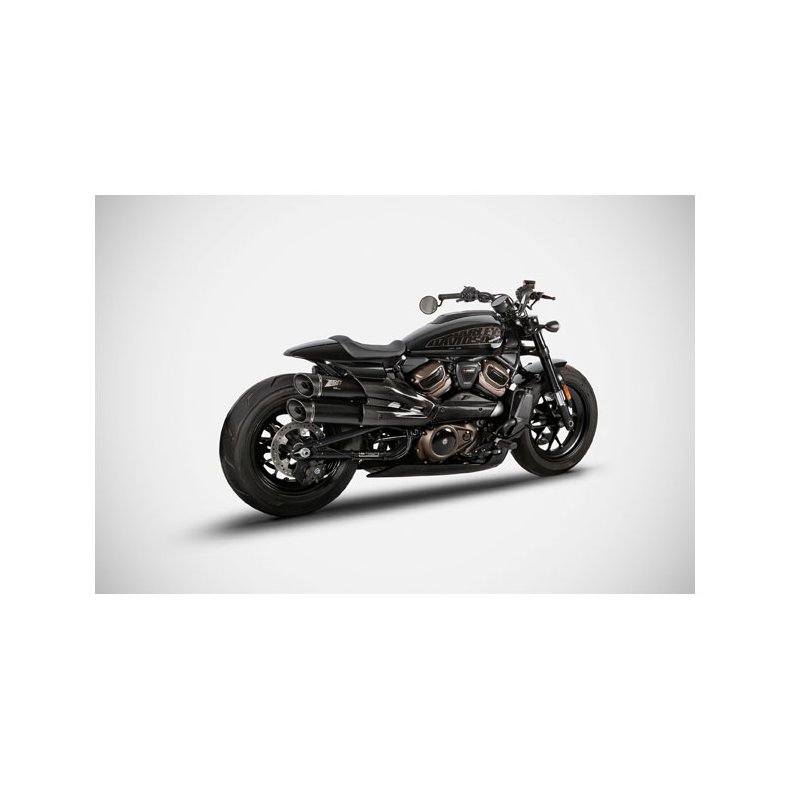 ZARD, SPORTSTER S GT EXHAUST SYSTEM. MATTE BLACK Euro 5 homologated.