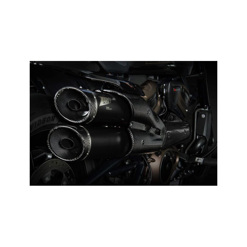 ZARD, SPORTSTER S GT EXHAUST SYSTEM. MATTE BLACK Euro 5 homologated.