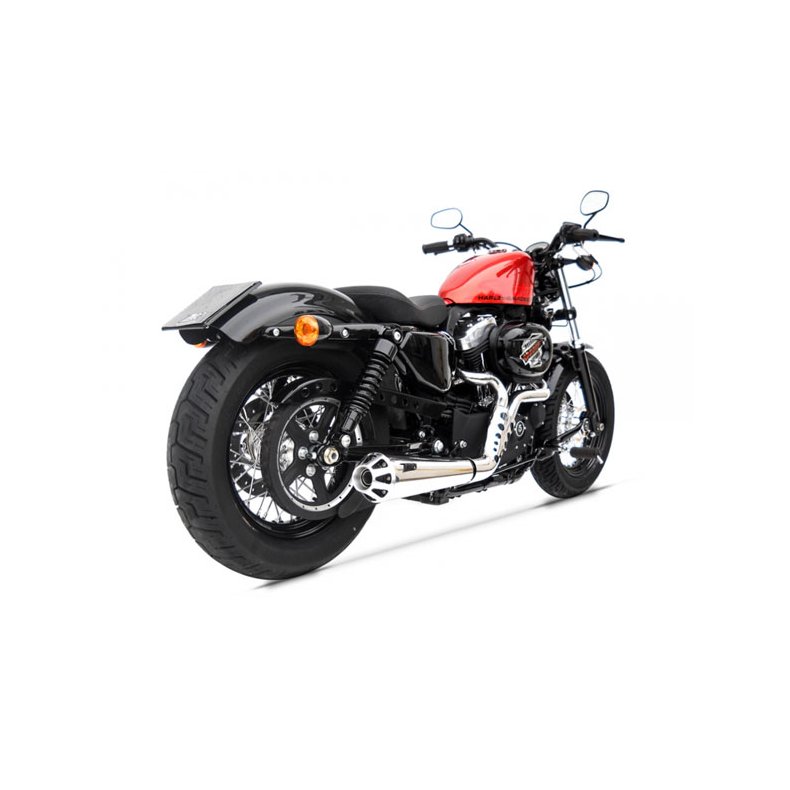 ZARD, SPORT 2-1 EXHAUST XL SPORTSTER. POLISHED Euro 3 homologated. 