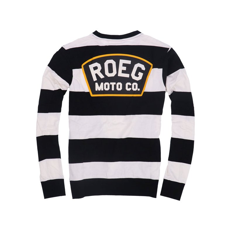 Roeg Shawn stripe sweatshirt off-white/black