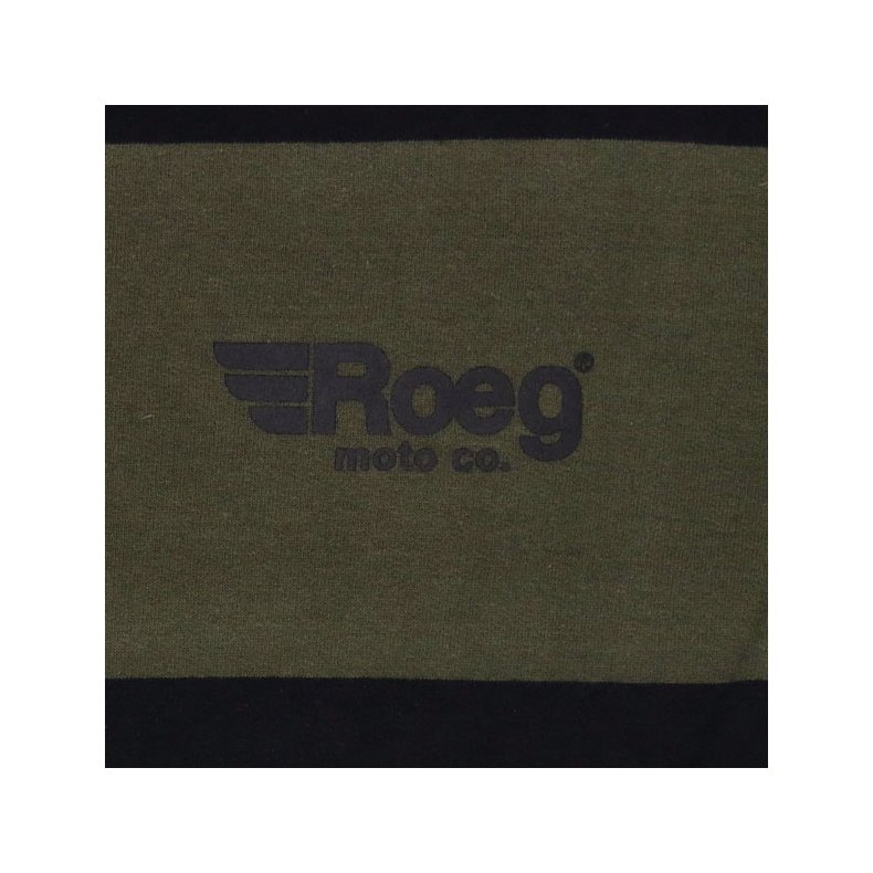 Roeg Shawn stripe sweatshirt army/black