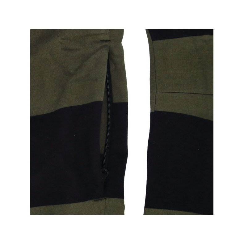 Roeg Shawn stripe sweatshirt army/black