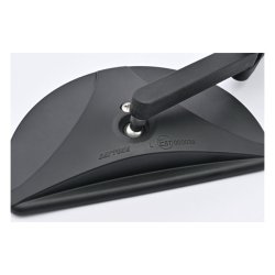 DAYTONA, CLAMP-ON D-MIRROR-19 HALF MOON. BLACK. 