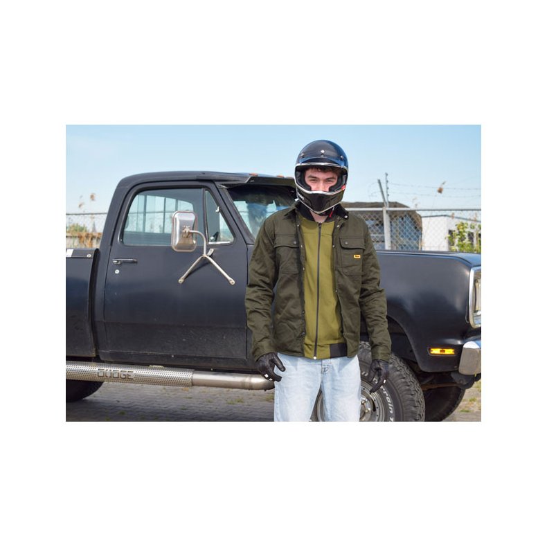 Roeg Chris overshirt. Army wax 