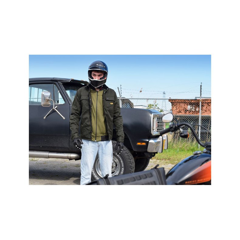 Roeg Chris overshirt. Army wax 