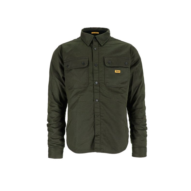 Roeg Chris overshirt. Army wax 
