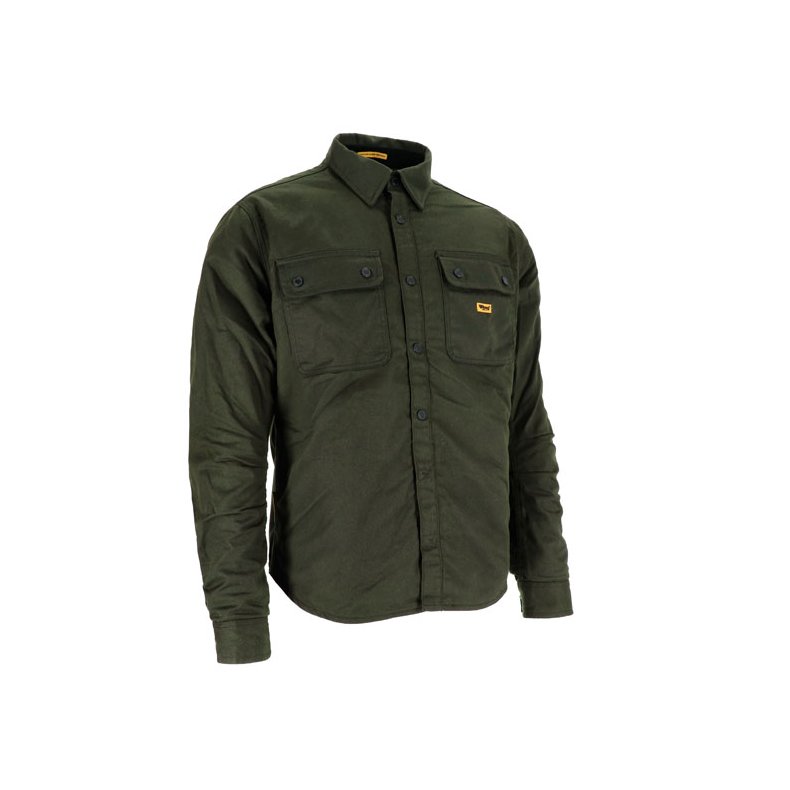 Roeg Chris overshirt. Army wax 