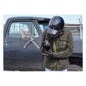 Roeg Chris overshirt. Army wax 