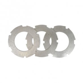 ALTO STEEL CLUTCH PLATE SET 3 PLATES; W/O RATTLE BUFFER  Fits: > 41-67 B.T.
