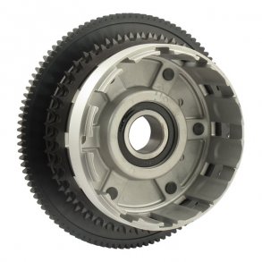 CLUTCH SHELL & SPROCKET ASSY FITS 6-SPEED MODELS  Fits: > 06-10 DYNA; 07-10 SOFTAIL, TOURING