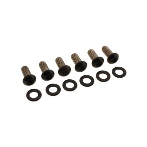 SCREWS4BIKES, BOLT KIT, DERBY COVER Gloss black. Bolt kit.  Fits: > 04-20 XL Sportster