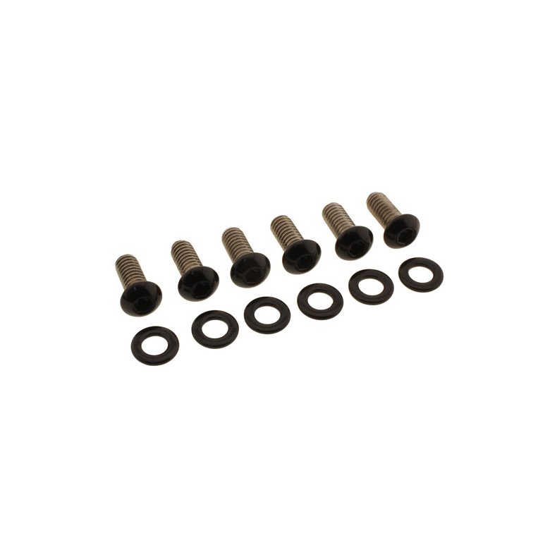 SCREWS4BIKES, BOLT KIT, DERBY COVER Gloss black. Bolt kit.  Fits: > 04-20 XL Sportster