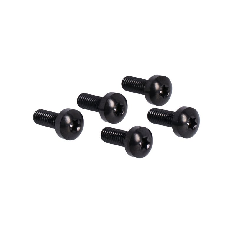 SCREWS4BIKES, BOLT KIT, BRAKE ROTOR DISCS FRONT (TITAN) Gloss black.  90-23 H-D models