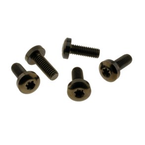 SCREWS4BIKES, BOLT KIT, BRAKE ROTOR DISCS REAR (TITAN) Gloss black. 