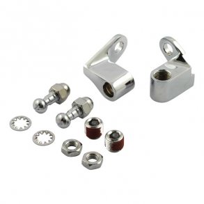 FRONT TURN SIGNAL MOUNT KIT Chrome; 