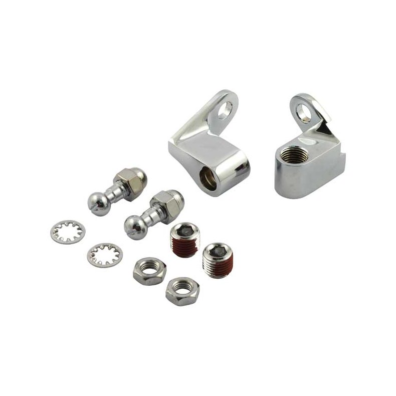 FRONT TURN SIGNAL MOUNT KIT Chrome; 