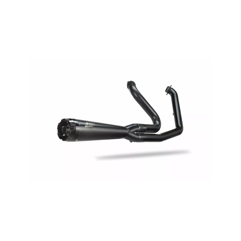 Zard, M8 Softail 2-1 Full kit exhaust system. Black Euro 4/5 homologated. 18-20 Softail
