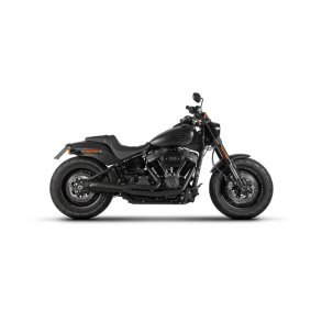 ZARD, M8 SOFTAIL 2-1 SHORT CONE EXHAUST SYSTEM. BLACK Euro 4 homologated.