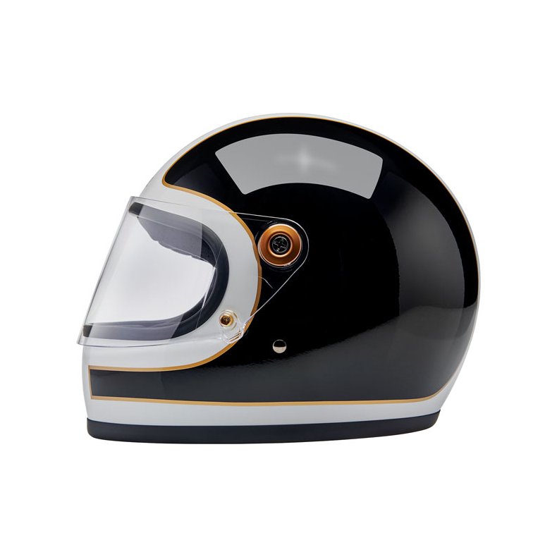 BILTWELL GRINGO S HJELM  GLOSS WHITE/BLACK TRACKER