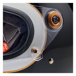 BILTWELL GRINGO S HJELM  GLOSS WHITE/BLACK TRACKER