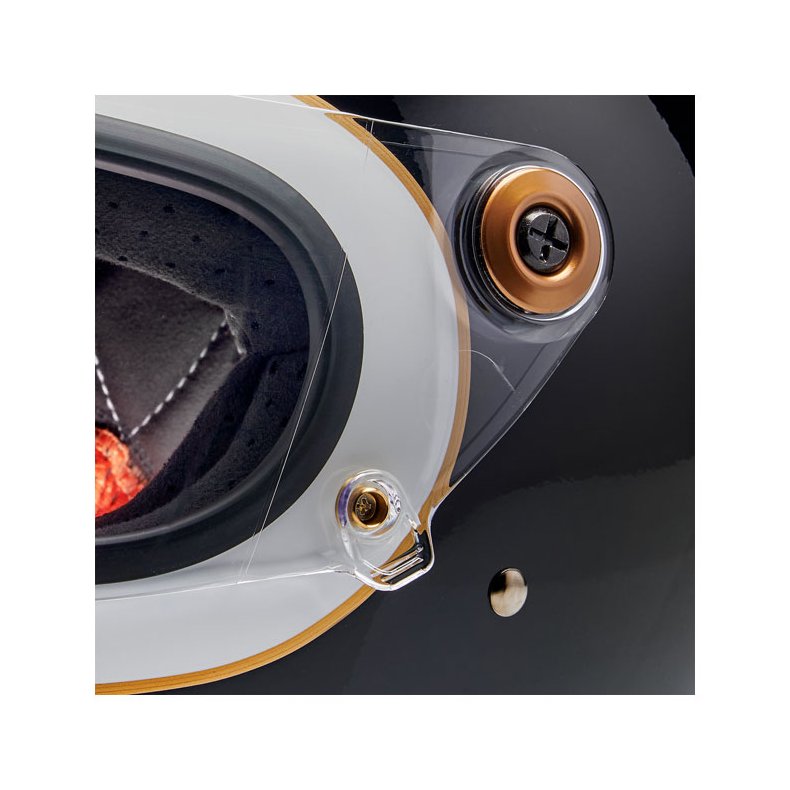 BILTWELL GRINGO S HJELM  GLOSS WHITE/BLACK TRACKER