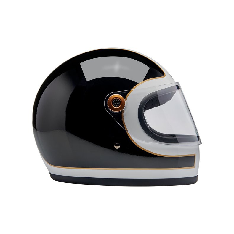 BILTWELL GRINGO S HJELM  GLOSS WHITE/BLACK TRACKER