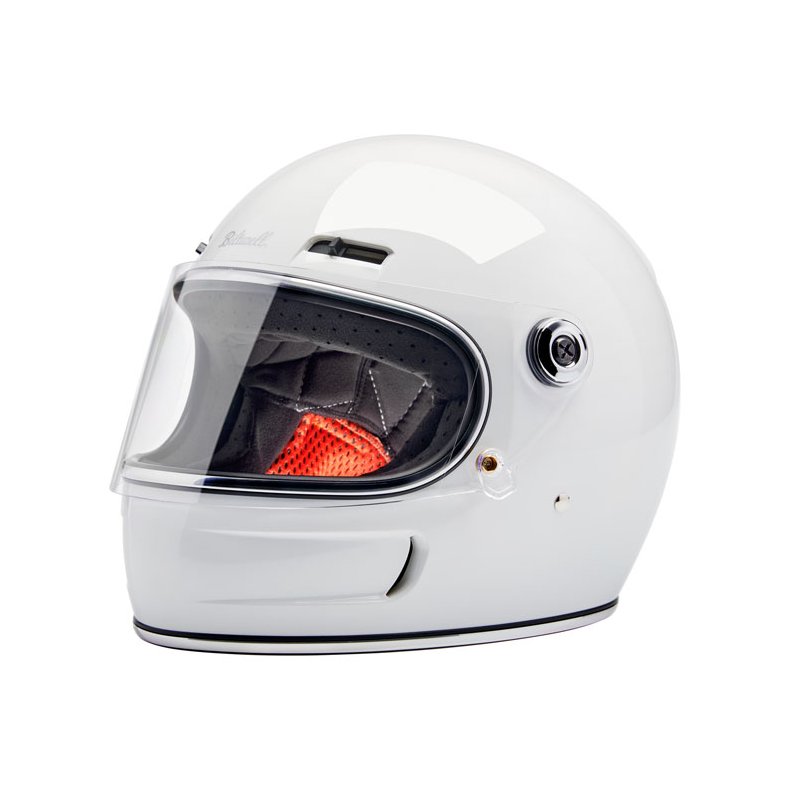 BILTWELL GRINGO SV HELMET GLOSS WHITE.