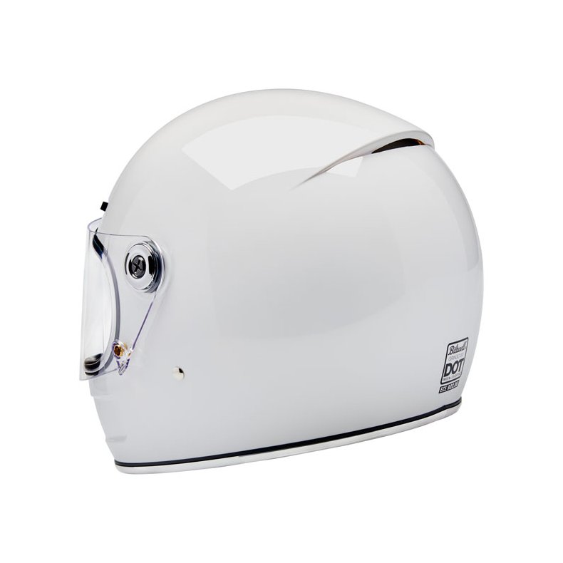 BILTWELL GRINGO SV HELMET GLOSS WHITE.