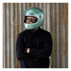 BILTWELL GRINGO SV HELMET METALLIC SEA FOAM