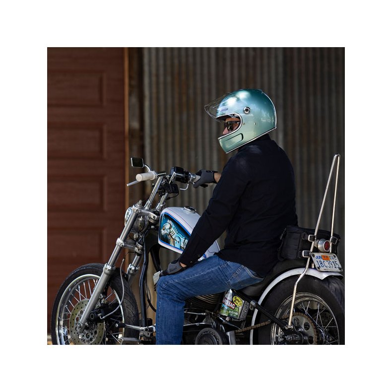 BILTWELL GRINGO SV HELMET METALLIC SEA FOAM