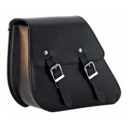 LONGRIDE, LEATHER SWINGARM BAG BLACK LEFT SIDE SWINGARM;91-17 fxd