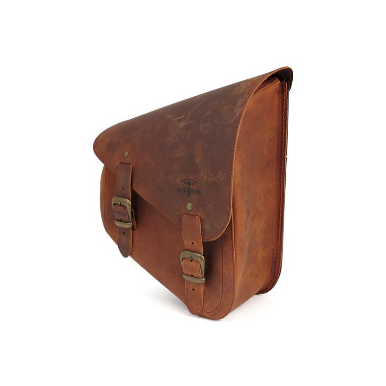 LONGRIDE, LEATHER FRAME BAG BROWN 82-21 xl