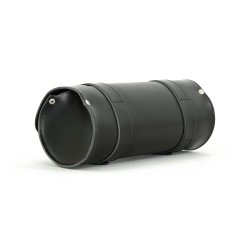 LONGRIDE, GENUINE LEATHER TOOL ROLL 4L. SMOOTH BLACK med stropper.