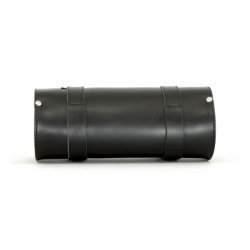 LONGRIDE, GENUINE LEATHER TOOL ROLL 4L. SMOOTH BLACK med stropper.