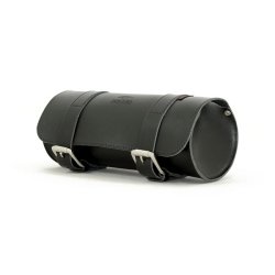 LONGRIDE, GENUINE LEATHER TOOL ROLL 4L. SMOOTH BLACK med stropper.