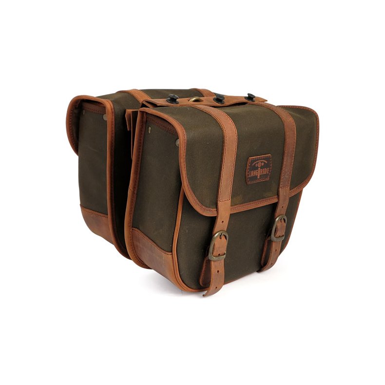 LONGRIDE, THROW OVER SADDLEBAGS WAXED COTTON, 3 FARVER.