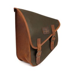 LONGRIDE, WAXED COTTON SWINGARM BAG