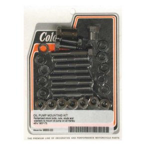 COLONY OIL PUMP MOUNT KIT OEM STYLE PARKERIZED; INCL. ALL STUDS  Fits: > 37-73 45