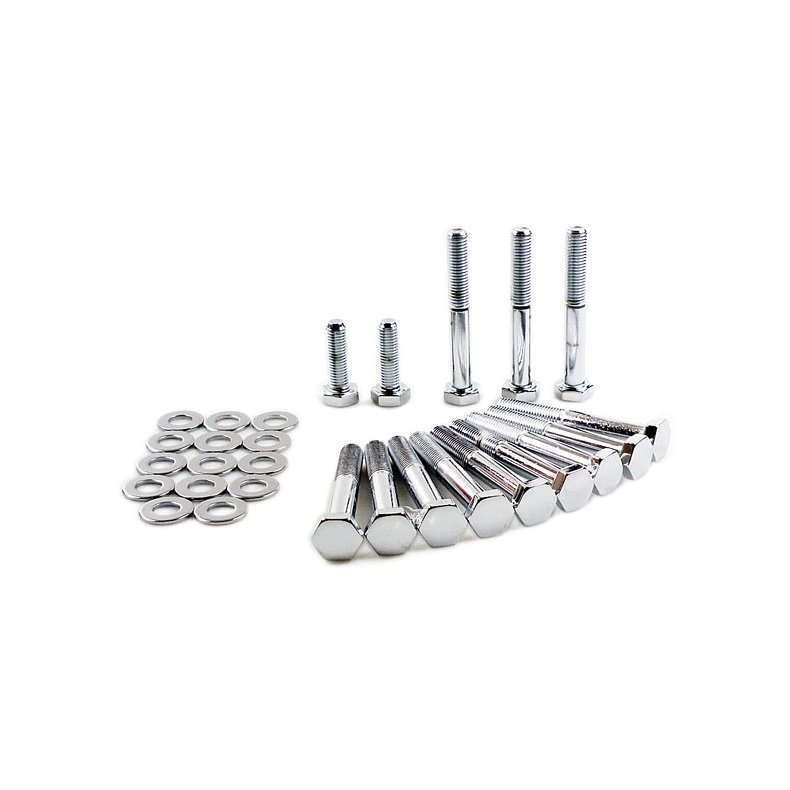 Colony, Sportster rocker box bolt kit. Hex, chrome 