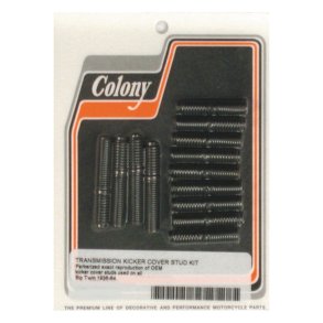 COLONY TRANSM. END COVER MOUNT STUD KIT PARKERIZED; STUDS ONLY  Fits: > 36-86 4-SP B.T