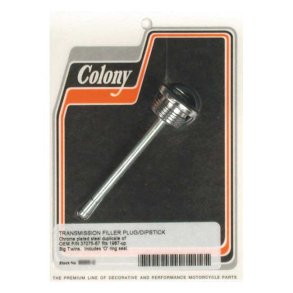 COLONY TRANSM. FILL PLUG CHROME; OEM STYLE ALLEN; WITH DIPSTICK   87-06 5-SP B.T.